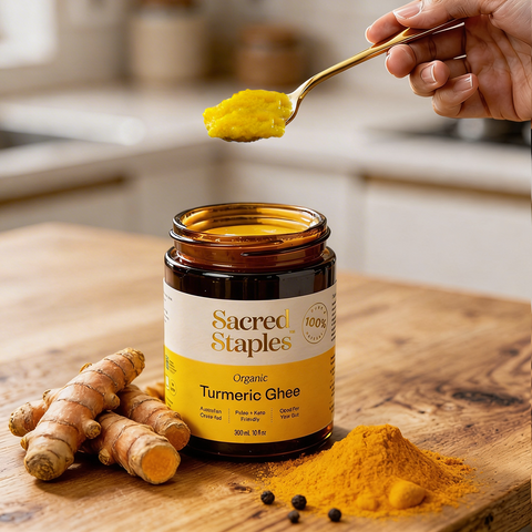 Turmeric ghee jar