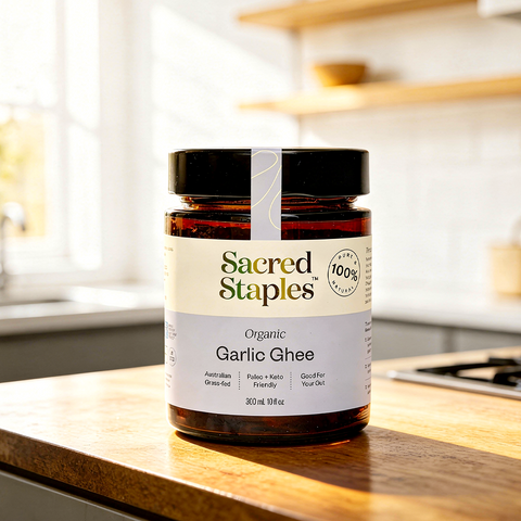 Garlic ghee jar