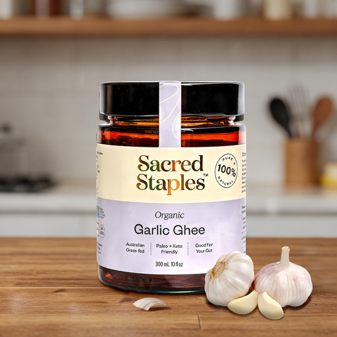 Garlic ghee jar