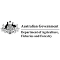 Logo of the Australian Government Department of Agriculture, Fisheries and Forestry on a white background